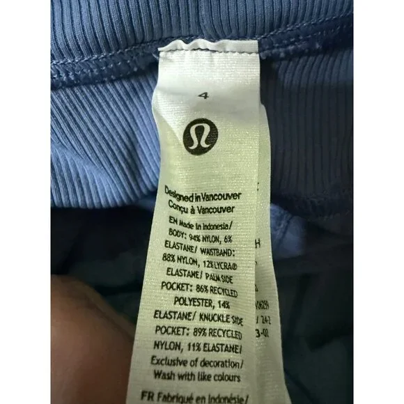 Lululemon Dance Studio High-Rise Short Size 4 3.5" W7CCGS in OASB Oasis Blue NWT - Picture 15 of 15